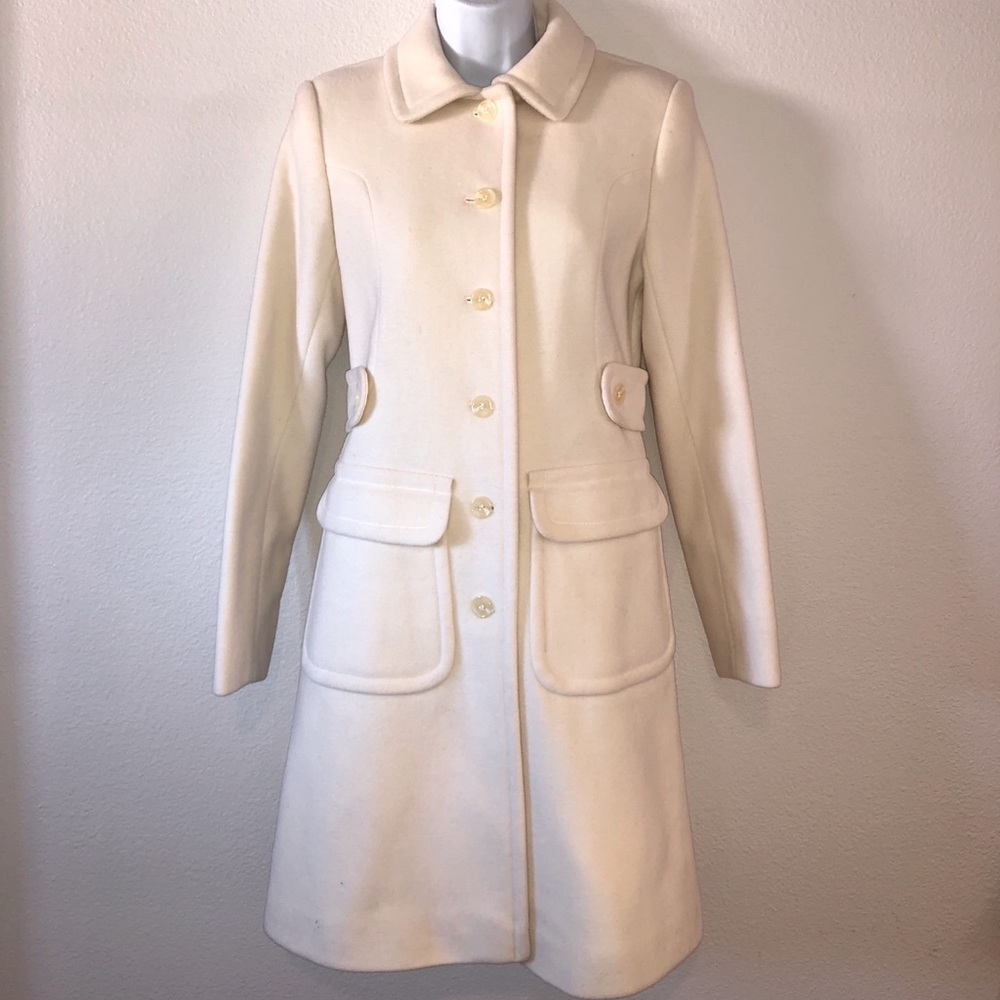 Ivory Colored Wool Coat NWOT